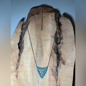 Silpada Elegant Silver and Turquoise Necklace. 24” plus 3” extender